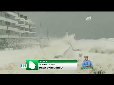 Una persona murió tras ciclón en Uruguay