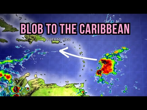 Blob brings rain to parts of the Caribbean…