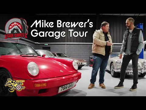 THIS is what Wheeler Dealer Mike Brewer's Secret Car Cave looks like. Private Garage Workshop Tour