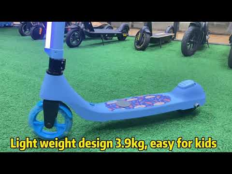 Electric scooter for kids. Max speed 8km/h, range 9km