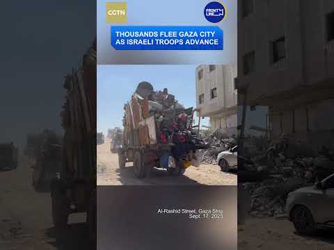 Thousands flee Gaza City as Israeli troops advance