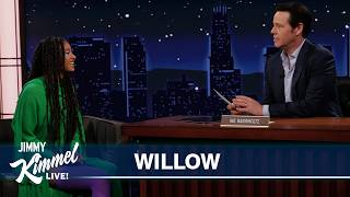 Thumbnail for the video "Willow on Growing Up in an Artistic Family & Inspiration for Her New Album The Thread" from Jimmy Kimmel Live