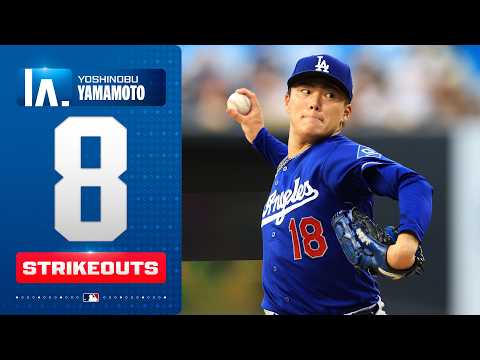 Yoshinobu Yamamoto strikes out 8 batters across 7 quality innings for the LA 다저스  | MLB 하이라이트