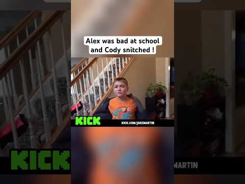 Alex was bad at school .. Cody snitched! #trending #funny #shortsviral