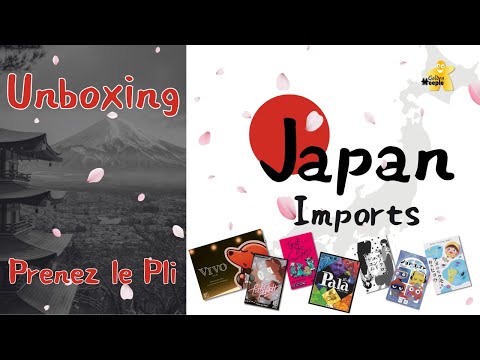 Prenez le pli  - Unboxing des imports de notre dernière commande du Japon en jeux de plis