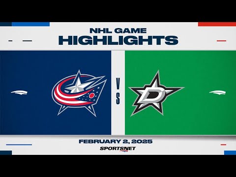 NHL Highlights | Blue Jackets vs. Stars - February 2, 2025