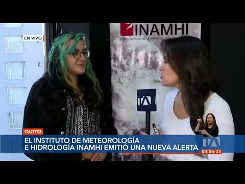 Inamhi emite una nueva alerta climatológica para Quito