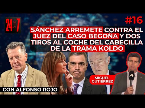 Sánchez arremete contra el juez del caso Begoña y dos tiros al coche del cabecilla de la trama Koldo