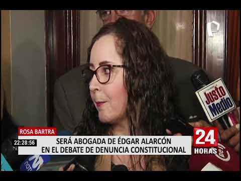 Rosa Bartra será abogada de Alarcón en debate sobre su denuncia constitucional