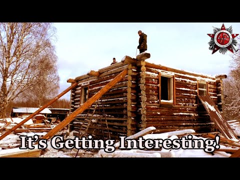 Log Cabin On The Russian Taiga
