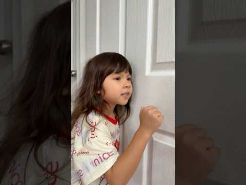 Maya teaches Molly to be polite! Knock first then come in!