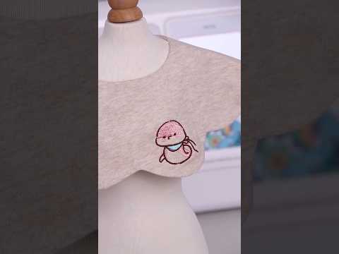 Born in the Year of the Snake, but cute enough to charm anyone! 🧵🐍 #embroidery #shorts