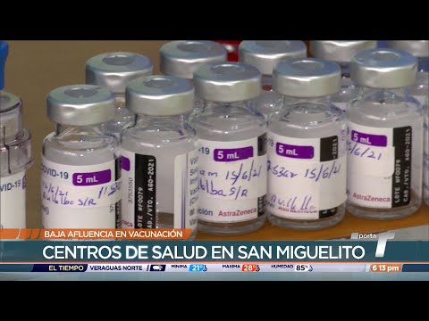 Baja asistencia de personas para vacunación contra influenza y COVID-19 en San Miguelito