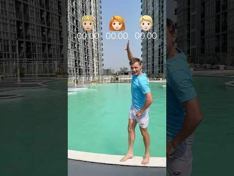 ❌🙈 TIME CHALLENGE | ￼ WHO WILL SWIM THE POOL THE FASTEST?