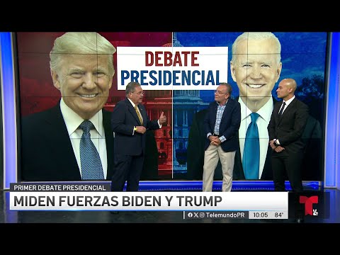 Debate presidencial: Biden y Trump se miden en un cara a cara