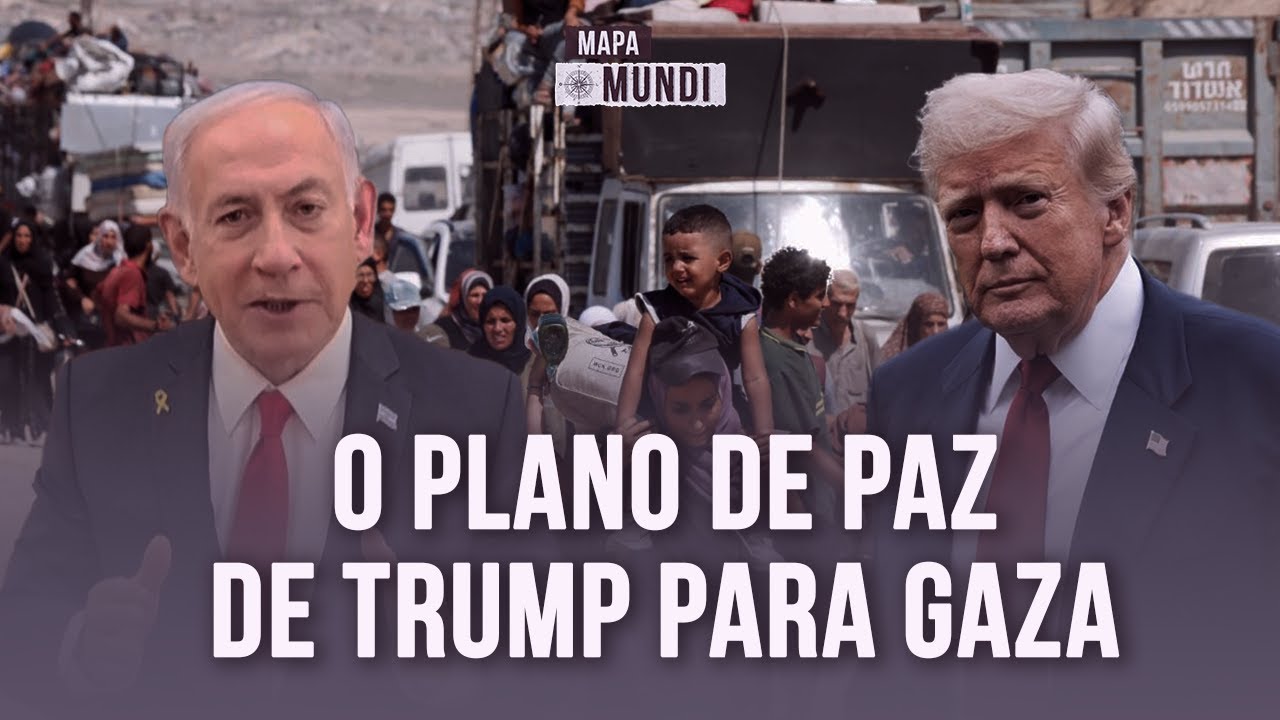 Mapa Mundi Israel intensifica bombardeios em Gaza enquanto Hamas avalia plano de paz de Trump