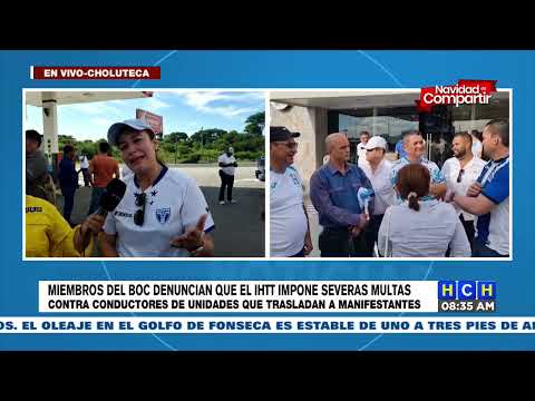 El Bloque de Oposición Ciudadana (BOC) se prepara para realizar una protesta en Choluteca