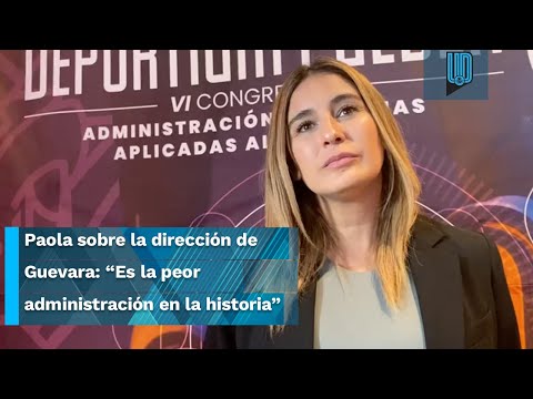 Paola Espinosa arremete contra Guevara:“Es la peor administración en la historia del deporte