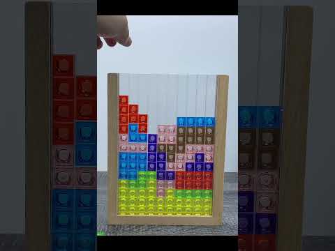 PLAYING COLORFUL TETRIS BLOCKS (part 8) #shorts #asmr #asmrsound
