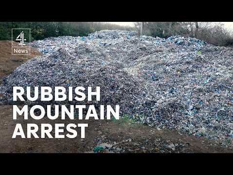 Man, 39, arrested over Oxfordshire fly-tipping waste mountain