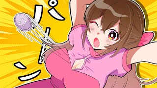 伸びしたら胸のボタンがパーーーン？！？！【お嬢様と執事】