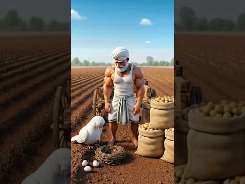 kisan or kabutar 😭 #shortvideo #ytshort #viralshort #trendingshorts #cartoonvideo #youtubeshorts