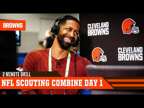 Andrew Berry Kicks Off Day 1 of NFL Scouting Combine | 2 Minute Drill video clip