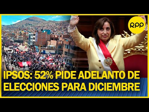 ENCUESTA IPSOS: El 71% desaprueba la gestión de la presidenta Dina Boluarte