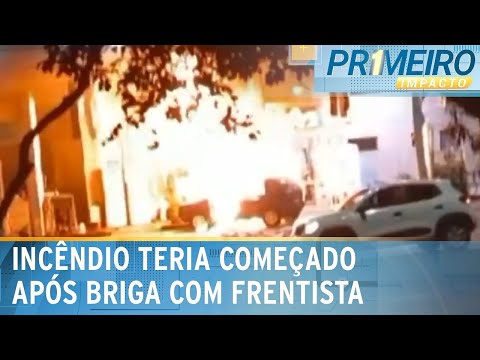 Polícia suspeita de incêndio criminoso; vídeo mostra carro em chamas | Primeiro Impacto (20/03/24)