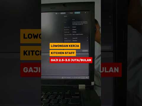 Lowongan Kerja Kitchen Staff Gaji Rp3,5 Jt #lowongankerja