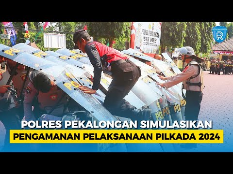 Polres Pekalongan Simulasikan Pengamanan Pelaksanaan Pilkada 2024