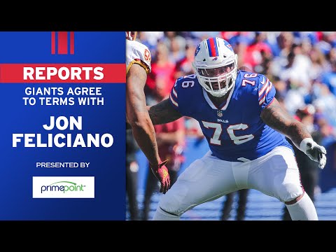 Reports: Giants Agree to Terms with OL Jon Feliciano video clip