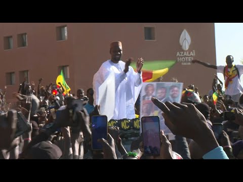 Sénégal: l'opposant Sonko fait sa 1ère apparition publique depuis des mois | AFP Images
