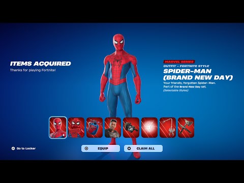 HOW TO GET SPIDERMAN BRAND NEW DAY SKIN IN FORTNITE!