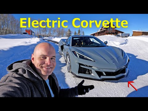 Electrified Corvette E-RAY - First Drive!  (in the snow)