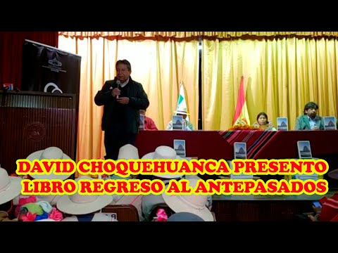 ALVARO CHUQUIMIA RESPALDA VICEPRESIDENTE DAVID CHOQUEHUANCA POR APOYAR CURSO LIDERAZGO..