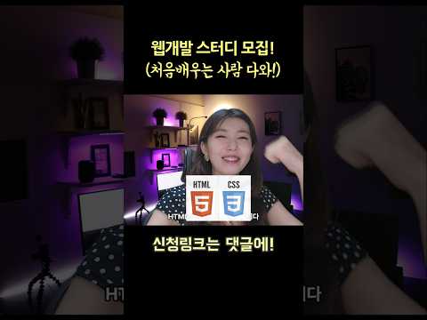 HTML/CSS 스터디 모집!  #개발자교육 #개발자취업 #웹개발