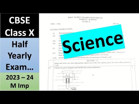 Science Half Yearly Paper | Class 10 Science Half Yearly Sample Paper |  #sciencesamplepaper2024