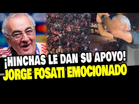 JORGE FOSSATI SE EMOCIONA AL VER A CIENTOS DE HINCHAS APOYANDO A LA SELECCIÓN