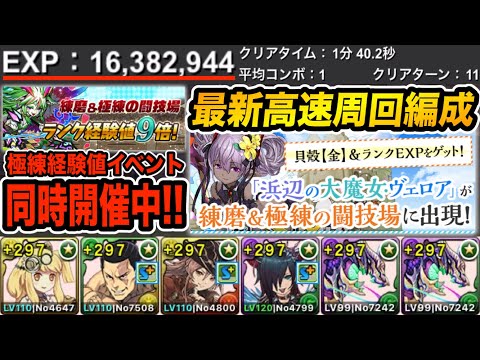 水着ヴェロア乱入と極練９倍が同時開催中！片サレアポピス編成で高速周回！【パズドラ】【ソロランク上げ】