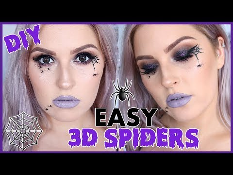 DIY Realistic Spiders! ?? FULL FACE Halloween Makeup Tutorial! ?? EASY