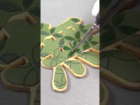 十月をイメージしてアイシングクッキーを作りました🍂 #shorts