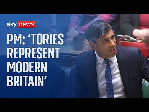 PMQs: 'Tories represent modern Britain' - Rishi Sunak