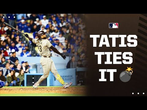 TATIS TIES IT! Fernando Tatis Jr. CRUSHES this CLUTCH homer vs. the Dodgers