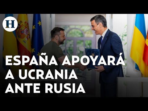 Zelenski visitó Madrid para firmar un acuerdo que respalda el apoyo de España a Ucrania contra Rusia