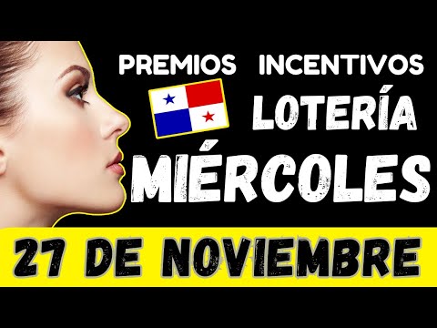 Premios de Incentivos Para Miercoles 27 de Noviembre 2024 Sorteo Miercolito Lotería Nacional Panamá