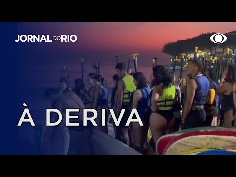 Bombeiros resgatam grupo arrastados por vento em Copacabana