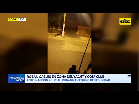Roban cables de Copaco en la zona del Yacht y Golf Club
