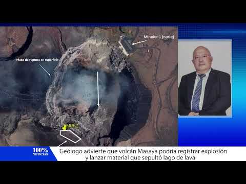 Geólogo advierte que volcán Masaya podría registrar explosión