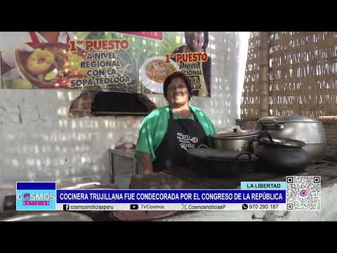 Trujillo: cocinera trujillana fue condecorada por el Congreso de la República